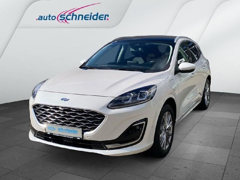 Arktisweiß (metallic) Gebraucht 2021 Ford Kuga Vignale SUV | 28.990 € (Teuer) - Bild 1/4