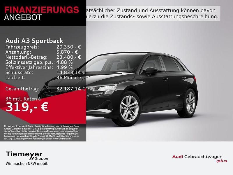 Schwarz Gebraucht 2025 Audi A3 Advanced Limousine | 29.350 € (Etwas zu teuer) - Bild 1/3