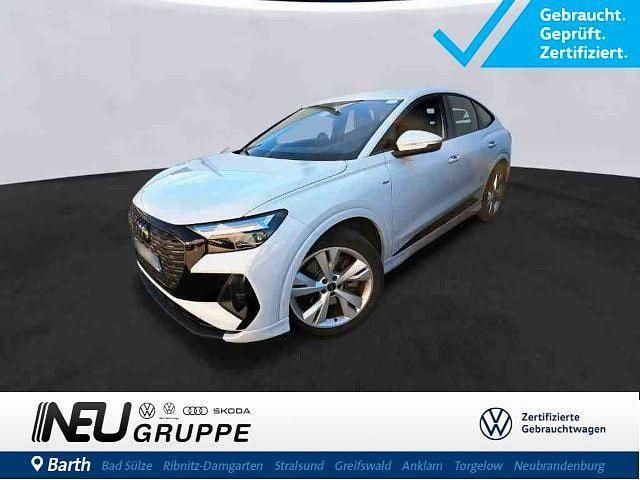 Weiß Gebraucht 2023 Audi Q4 Sportback e-tron S-Line SUV | 33.689 € (Superpreis) - Bild 1/4