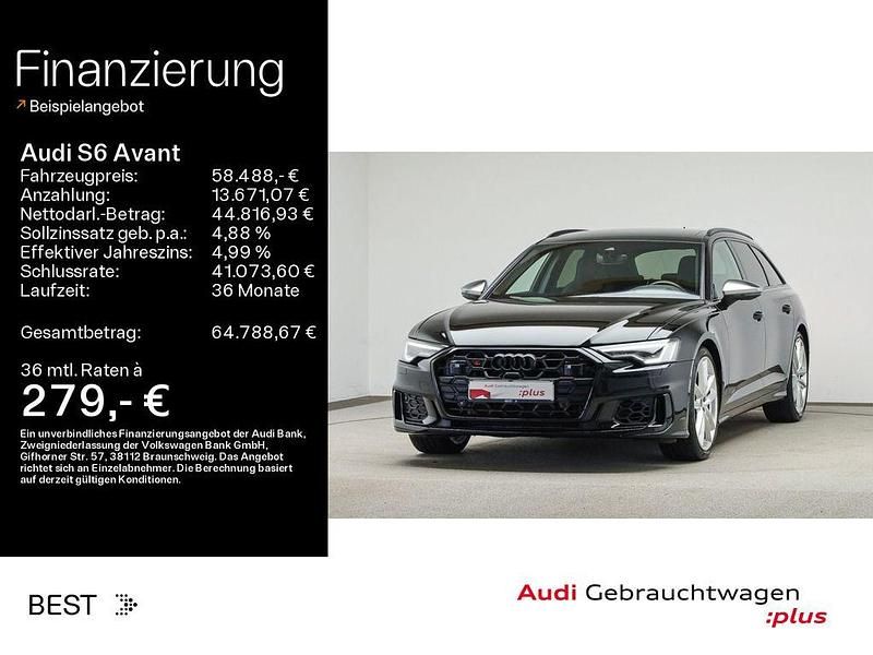 Brillantschwarz Gebraucht 2023 Audi S6 Sport Kombi | 58.488 € (Fairer Preis) - Bild 1/4