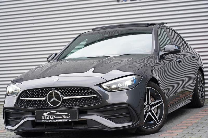 Grafitgrau metalliclack Gebraucht 2023 Mercedes C200 Premium Limousine | 45.999 € - Bild 1/4