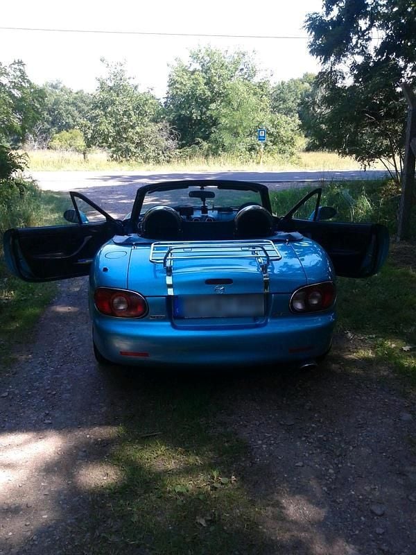 Gebraucht Mazda MX5 110 PS (80 kW) 2001 Blau Cabrio