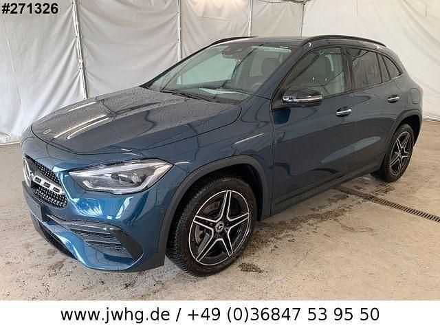 Blue metallic Gebraucht 2022 Mercedes GLA250 AMG line SUV | 34.950 € (Superpreis) - Bild 1/4
