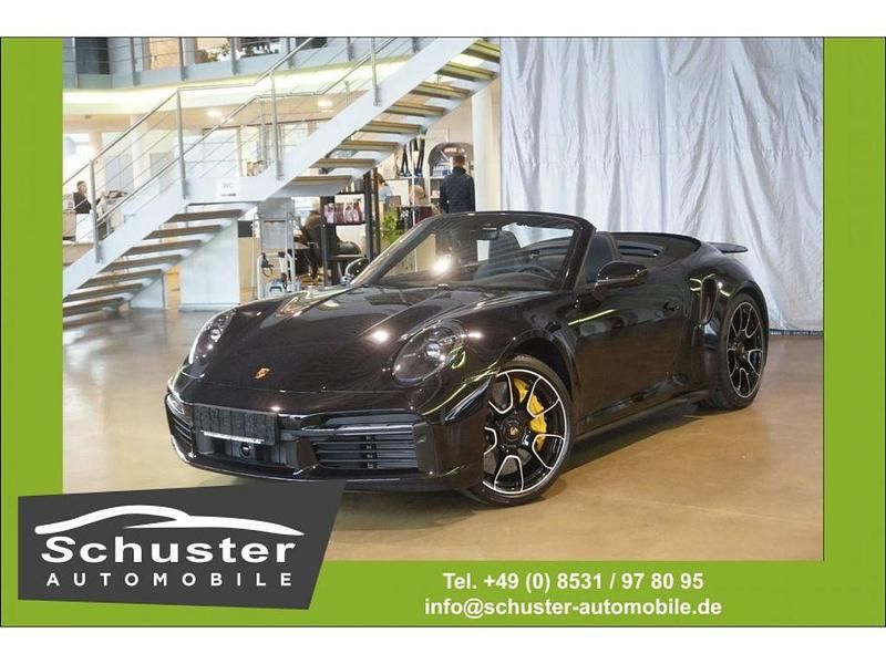 Tiefschwarz metallic (metallic) Gebraucht 2024 Porsche 911 Turbo S Cabriolet Sport Cabrio | 254.480 € (Guter Preis) - Bild 1/4