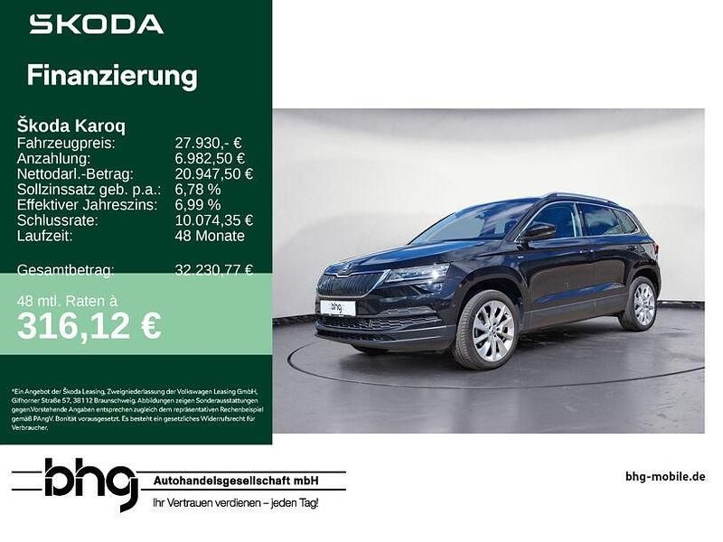Blackmagic perleffekt Gebraucht 2021 Skoda Karoq Clever SUV | 27.930 € (Fairer Preis) - Bild 1/4