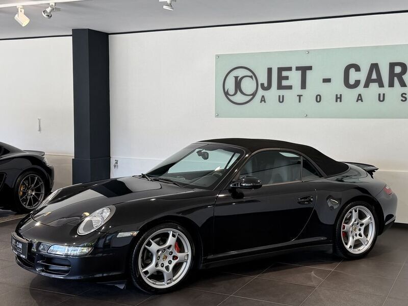 Basaltschwarzmetallic Gebraucht 2006 Porsche 911 Carrera 4S Cabriolet Cabrio | 54.995 € (Superpreis) - Bild 1/4