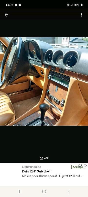 Gebraucht Mercedes 560 225 PS (165 kW) 1987 Beige Cabrio