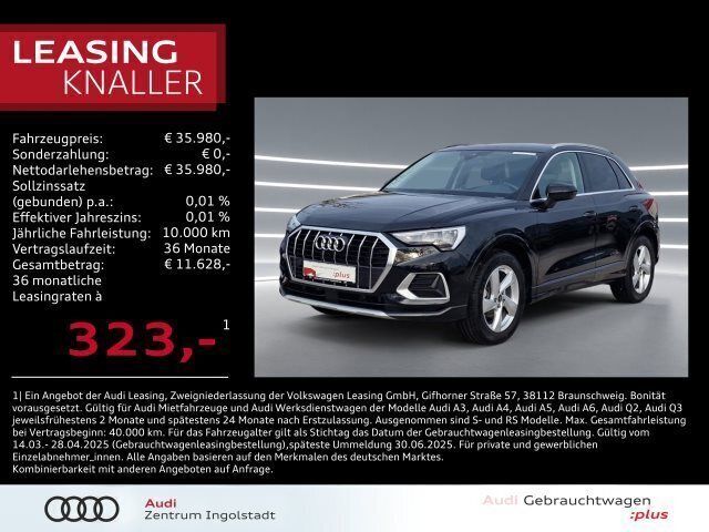 Mythosschwarz metallic Gebraucht 2024 Audi Q3 Advanced SUV | 35.980 € (Superpreis) - Bild 1/3