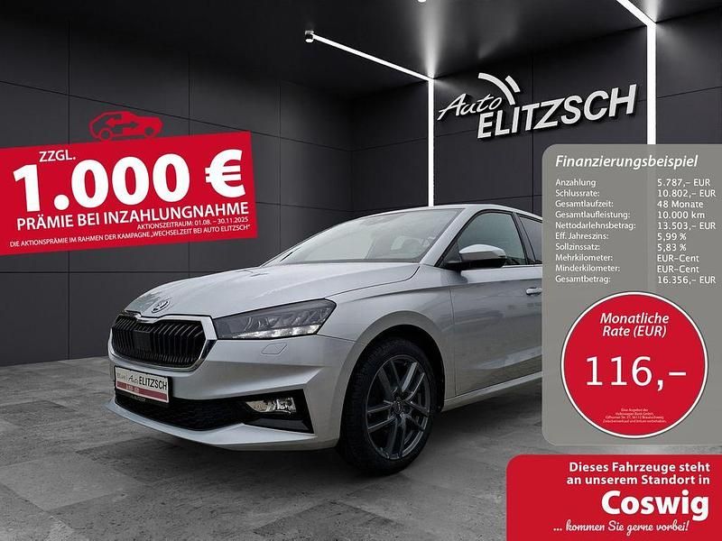 Brilliantsilber metallic Gebraucht 2022 Skoda Fabia Style Kleinwagen | 19.290 € (Fairer Preis) - Bild 1/3