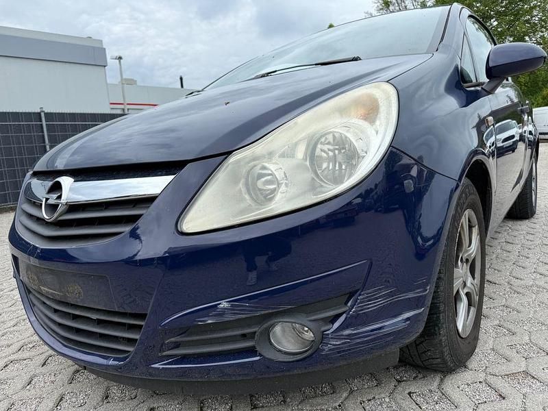 Blau Gebraucht 2009 Opel Corsa Selection Limousine | 890 € - Bild 1/4