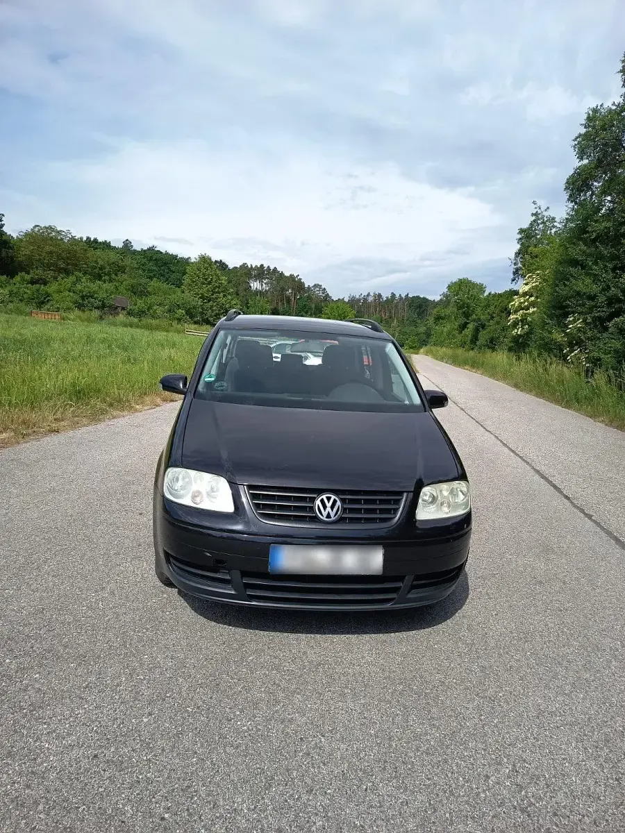Gebraucht VW Touran 102 PS (75 kW) 2005 Schwarz Van / Kleinbus