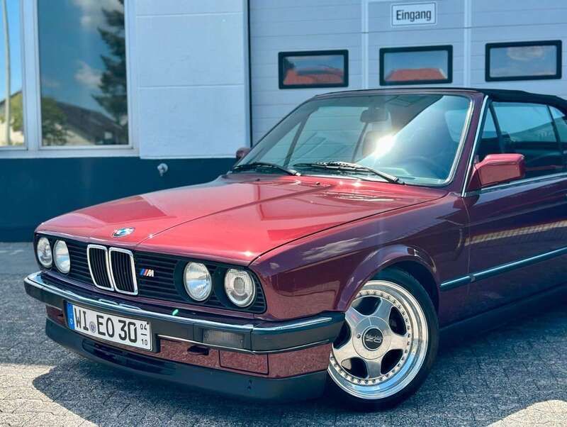 Calypsorot Gebraucht 1990 BMW 320 Cabriolet Cabrio | 24.800 € - Bild 1/4