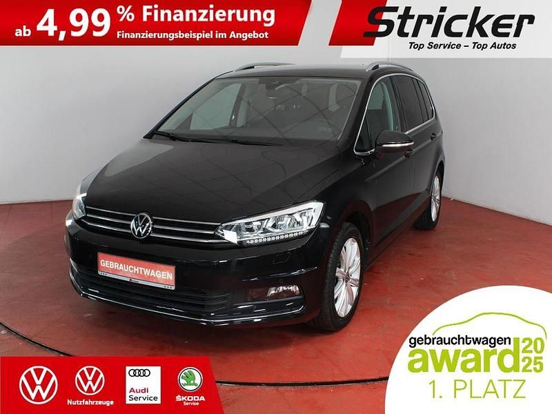 Gebraucht VW Touran Highline 150 PS (110 kW) 2022 Schwarz Van / Kleinbus