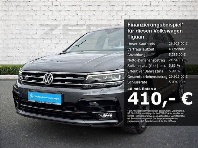 Grau Gebraucht 2017 VW Tiguan Highline SUV | 26.925 € (Etwas zu teuer) - Bild 1/4
