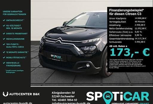Gebraucht Citroën C3 PureTech 83 PS (61 kW) 2024 Schwarz Limousine