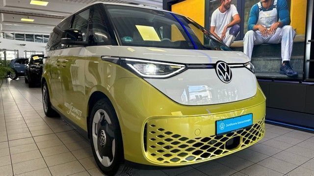 Gebraucht VW ID. Buzz Pro 150 kW (204 PS) 2024 Candyweiß/limonengelb meta... Van / Kleinbus