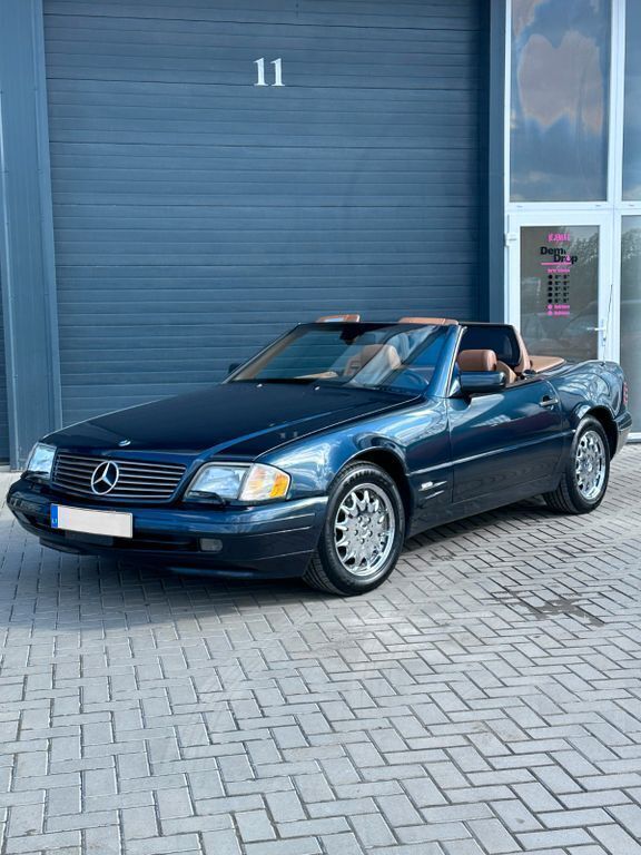 Blau Gebraucht 1997 Mercedes SL320 Cabrio | 16.900 € (Superpreis) - Bild 1/4