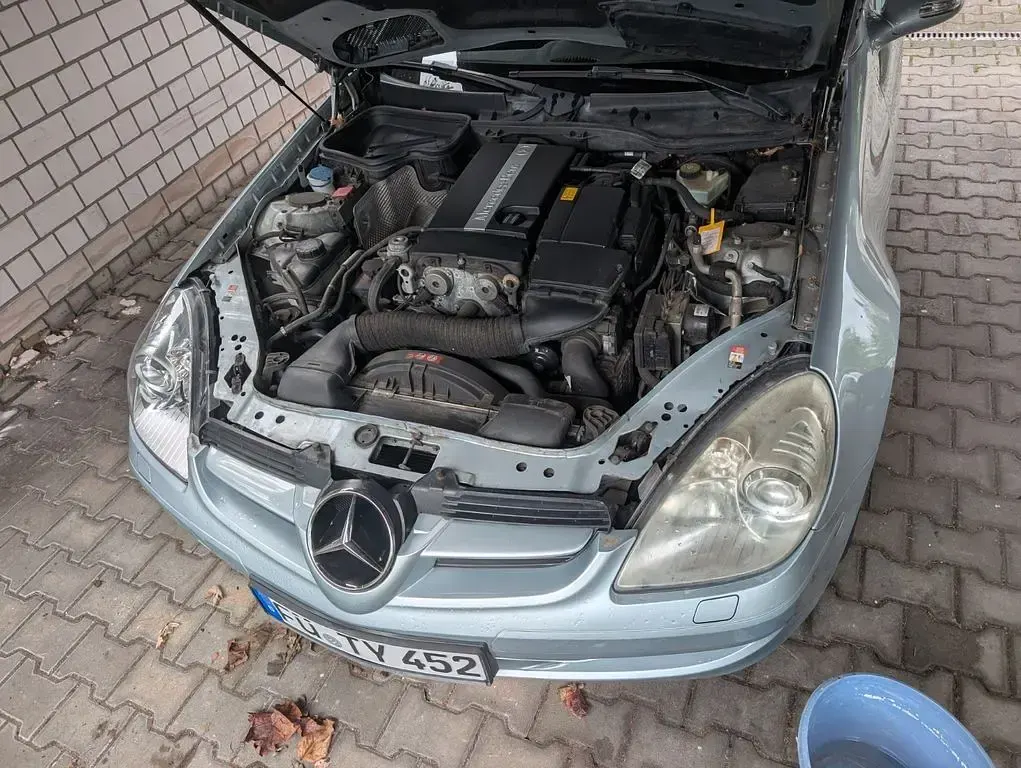 Gebraucht Mercedes SLK200 163 PS (119 kW) 2005 Silber Cabrio