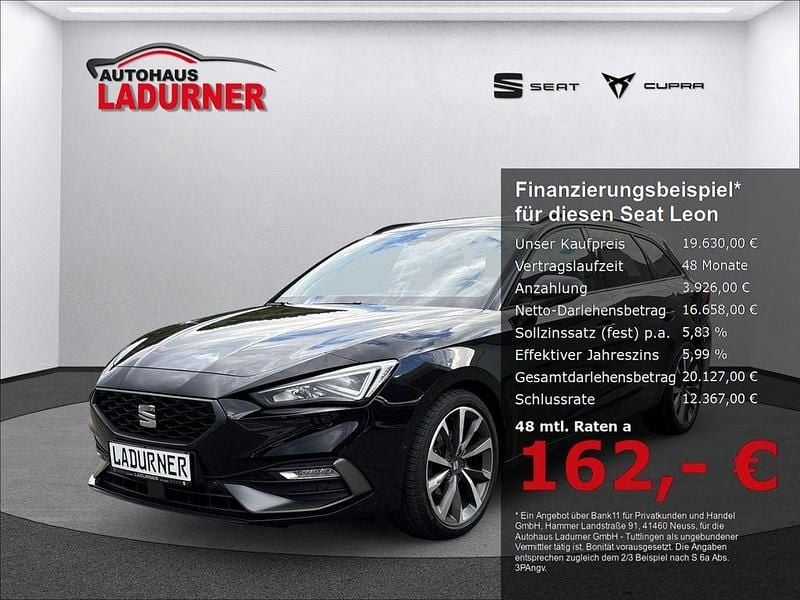 Schwarz Gebraucht 2021 Seat Leon FR Kombi | 18.930 € (Fairer Preis) - Bild 1/4