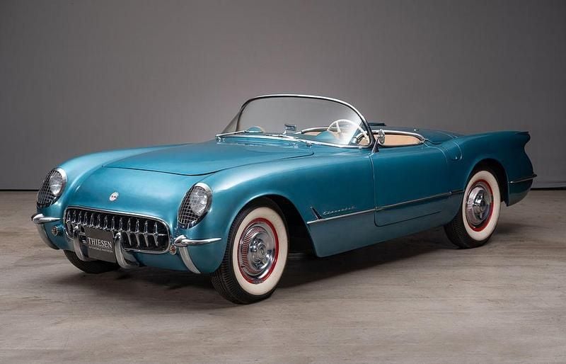 Blau Gebraucht 1954 Corvette C1 Cabrio | 69.500 € - Bild 1/4