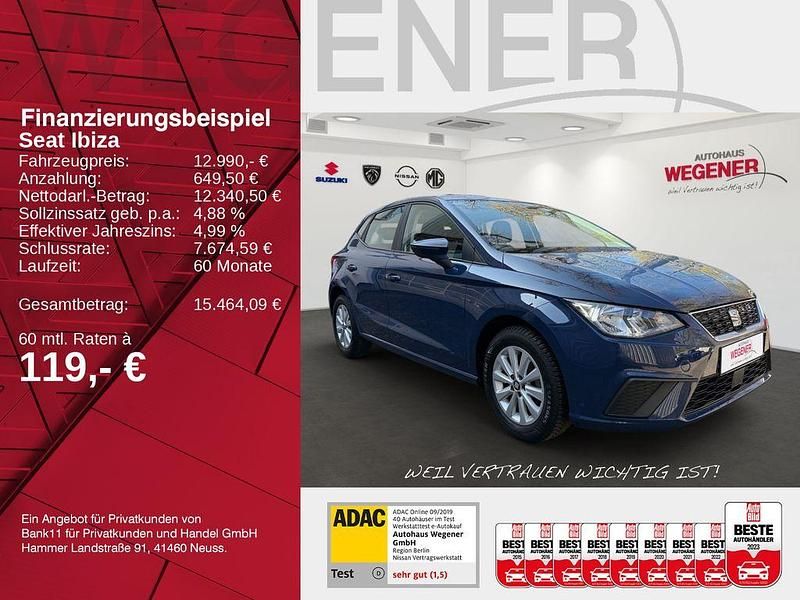 Gebraucht Seat Ibiza Style 95 PS (69 kW) 2019 Blau Kleinwagen