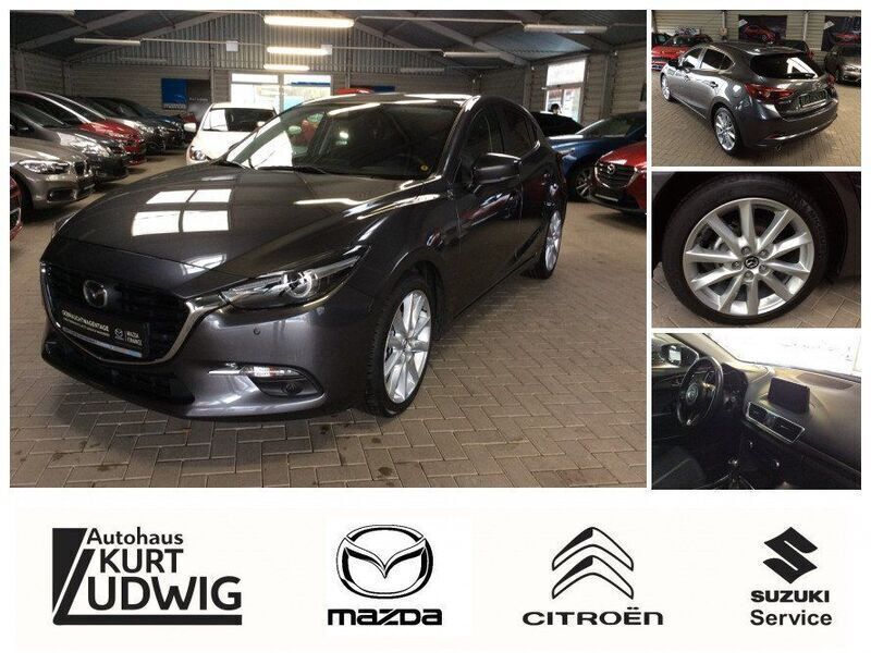 Grau Gebraucht 2017 Mazda 3 Sports-Line Limousine | 15.900 € (Fairer Preis) - Bild 1/4