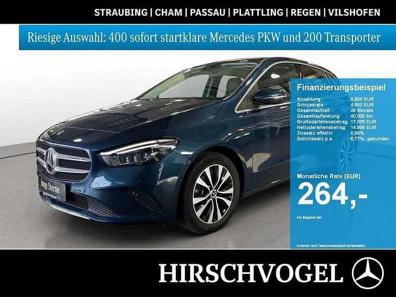 Denimblau metallic Gebraucht 2021 Mercedes E250 Progressive Limousine | 23.880 € (Superpreis) - Bild 1/4