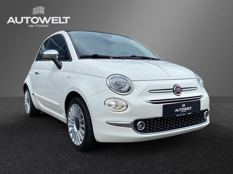 Weiß Gebraucht 2017 Fiat 500C Lounge Cabrio | 10.190 € (Fairer Preis) - Bild 1/4