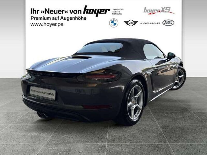 Gebraucht Porsche Boxster 299 PS (219 kW) 2017 Achatgrau metallic (metallic) Cabrio
