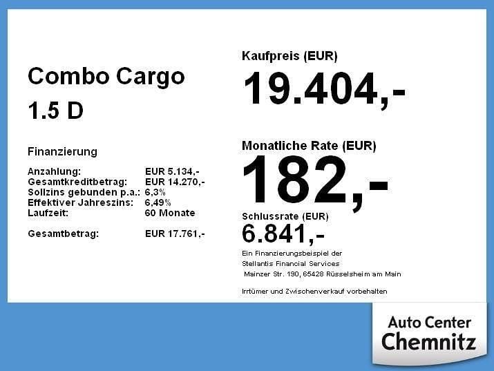 Gebraucht Opel Combo Edition 131 PS (96 kW) 2021 Mondstein grau Van / Kleinbus