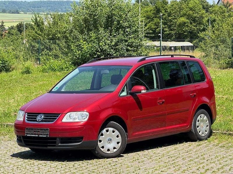Rot Gebraucht 2004 VW Touran Van / Kleinbus | 3.500 € (Fairer Preis) - Bild 1/4