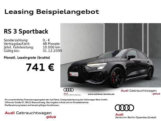 Mythosschwarz metallic Gebraucht 2024 Audi RS3 Sportback Ambiente Kleinwagen | 57.000 € (Fairer Preis) - Bild 1/4