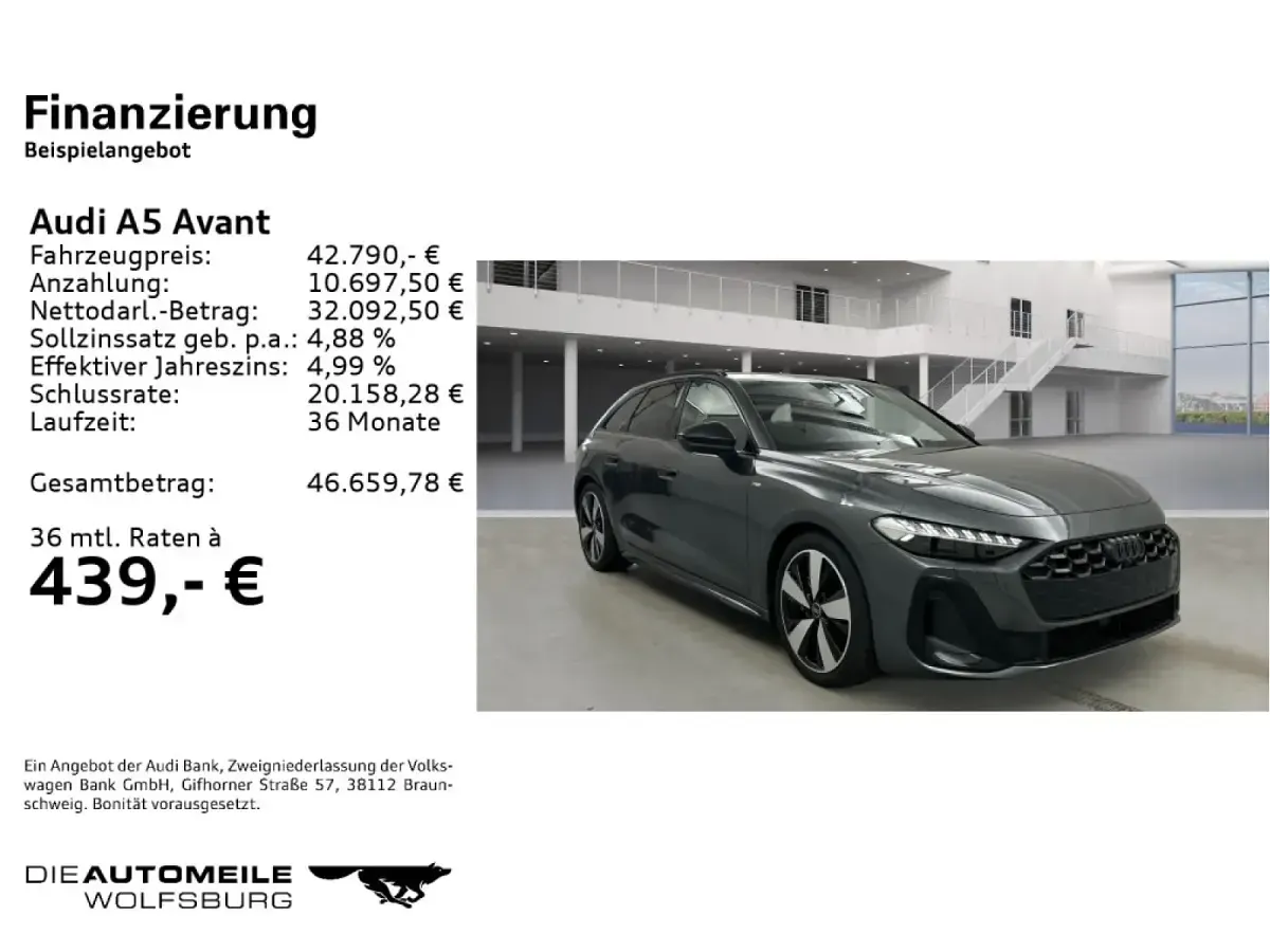 Gebraucht Audi A5 S-Line 204 PS (150 kW) 2025 Kombi