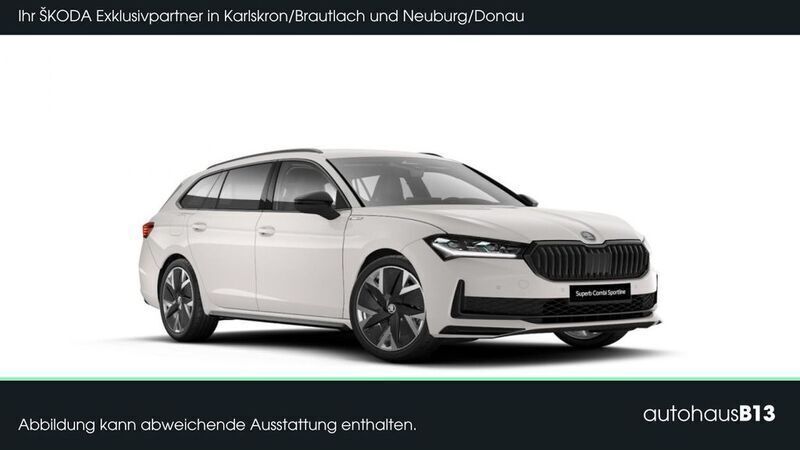 Weiß Neu 2025 Skoda Superb SportLine Kombi | 52.690 € (Etwas zu teuer) - Bild 1/4
