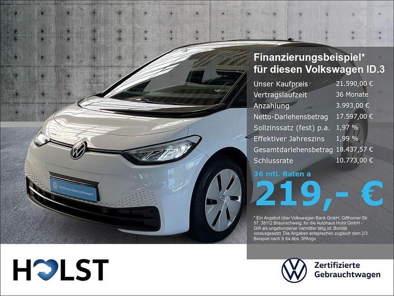 Weiß Gebraucht 2022 VW ID.3 Pro Kleinwagen | 21.590 € (Guter Preis) - Bild 1/4