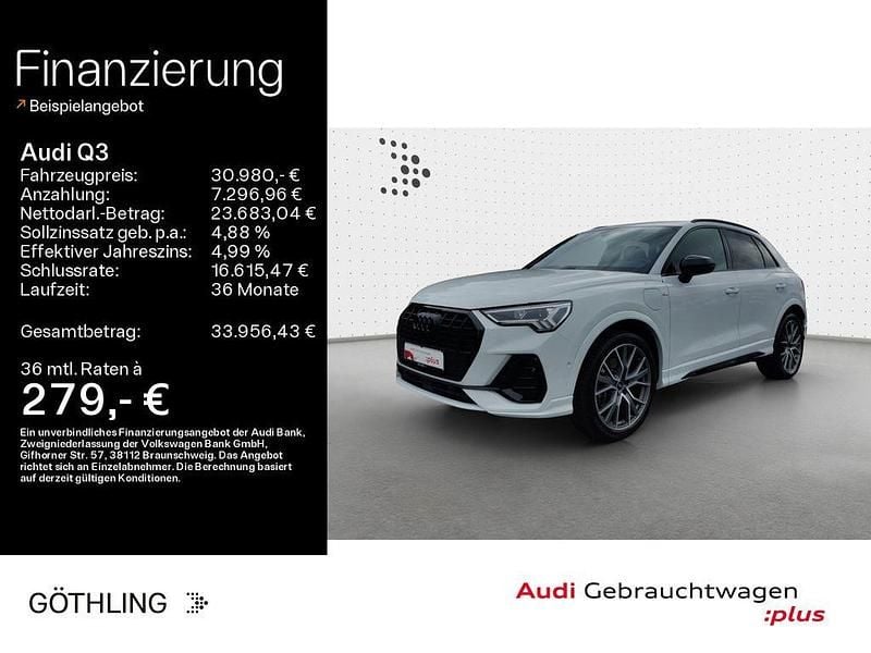 Gletscherweiß metallic Gebraucht 2022 Audi Q3 S-Line SUV | 30.980 € (Guter Preis) - Bild 1/4