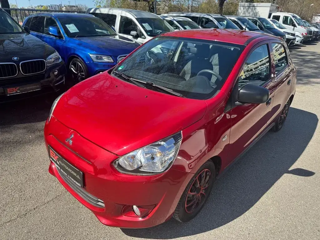 Gebraucht Mitsubishi Space Star Plus 71 PS (52 kW) 2014 Rot Van / Kleinbus