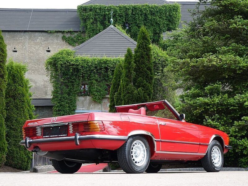 Gebraucht Mercedes SL450 218 PS (160 kW) 1973 Rot Cabrio