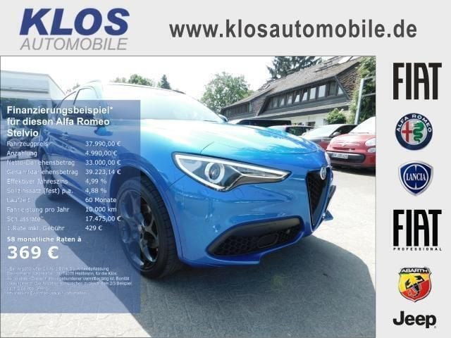 Blu misano metallic Gebraucht 2022 Alfa Romeo Stelvio Veloce SUV | 37.990 € (Fairer Preis) - Bild 1/4