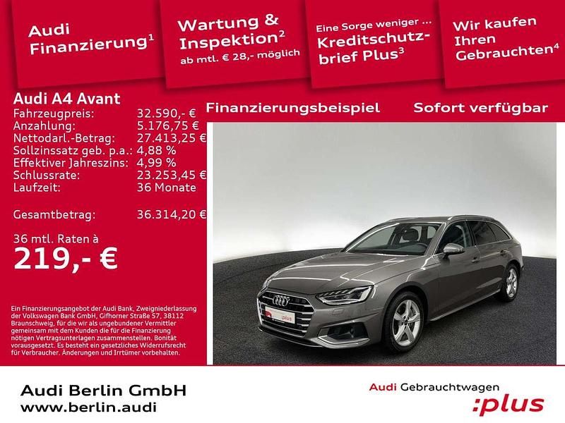 Terragrau metallic Gebraucht 2022 Audi A4 Advanced Plus Kombi | 32.590 € (Fairer Preis) - Bild 1/3