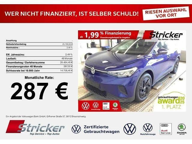 Blue dusk metallic (metallic) Gebraucht 2022 VW ID.4 Pro Performance SUV | 25.786 € (Superpreis) - Bild 1/4