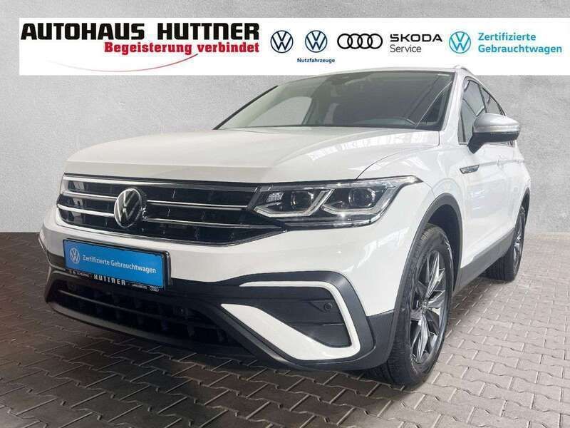 Pure white Gebraucht 2022 VW Tiguan Allspace Life SUV | 37.890 € (Fairer Preis) - Bild 1/4