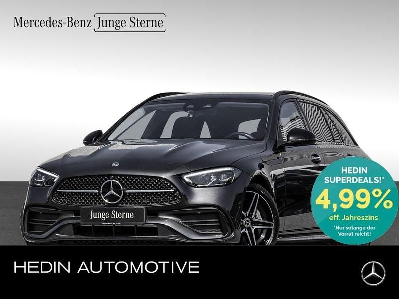 Grau Gebraucht 2022 Mercedes C220 AMG Limousine | 43.890 € - Bild 1/4