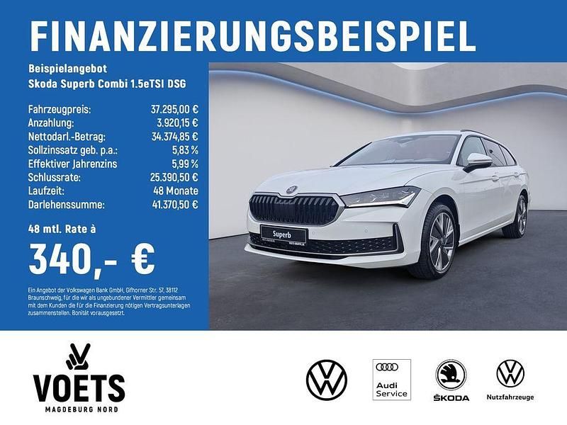 Gebraucht Skoda Superb Selection 150 PS (110 kW) 2025 Purity weiss Kombi