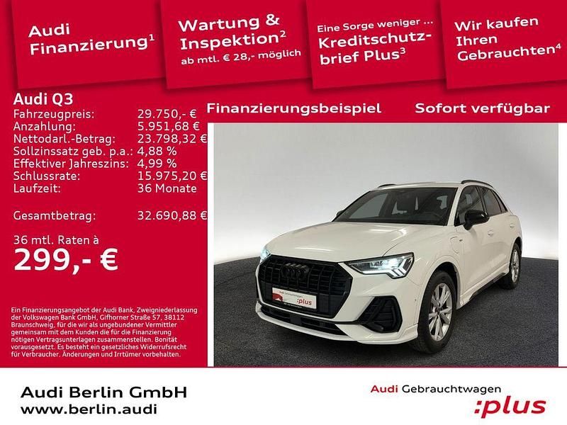 Ibisweiß Gebraucht 2022 Audi Q3 S-Line SUV | 29.750 € (Fairer Preis) - Bild 1/3