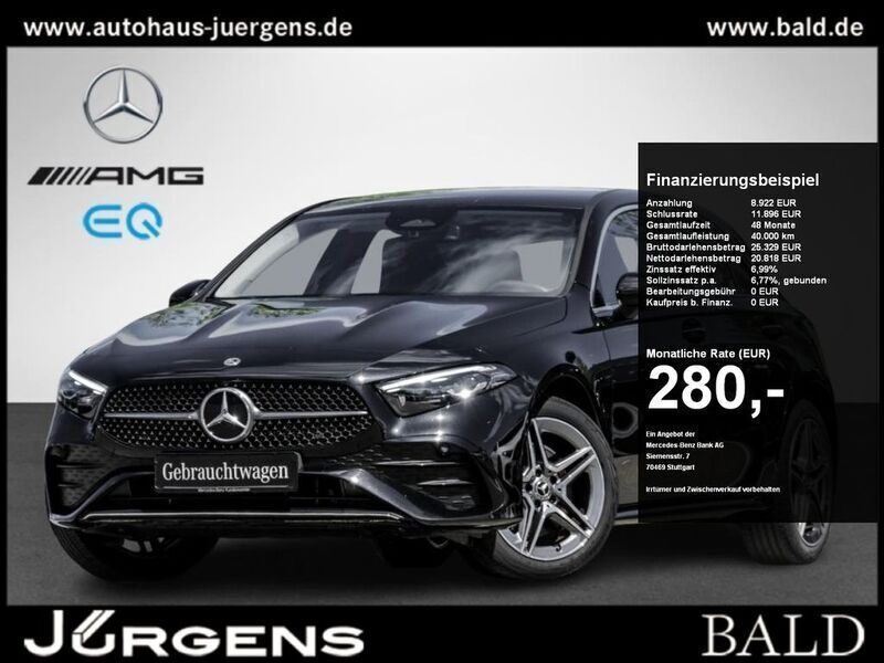 Metalliclack kosmosschwarz Gebraucht 2023 Mercedes A250 AMG Limousine | 29.730 € (Guter Preis) - Bild 1/4
