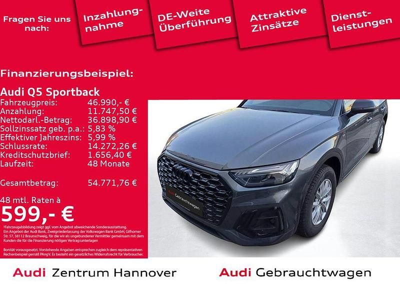 Daytonagrau perleffekt Gebraucht 2022 Audi Q5 Sportback S-Line SUV | 46.990 € (Etwas zu teuer) - Bild 1/4