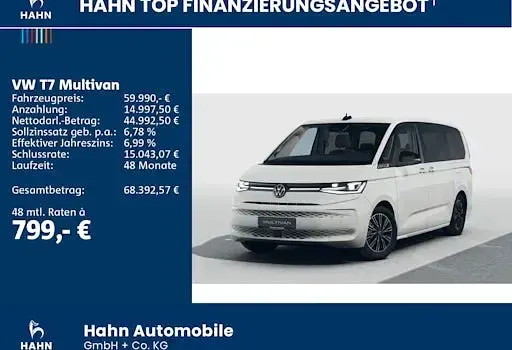 Neu VW Multivan 150 PS (110 kW) 2026 Weiß Van / Kleinbus