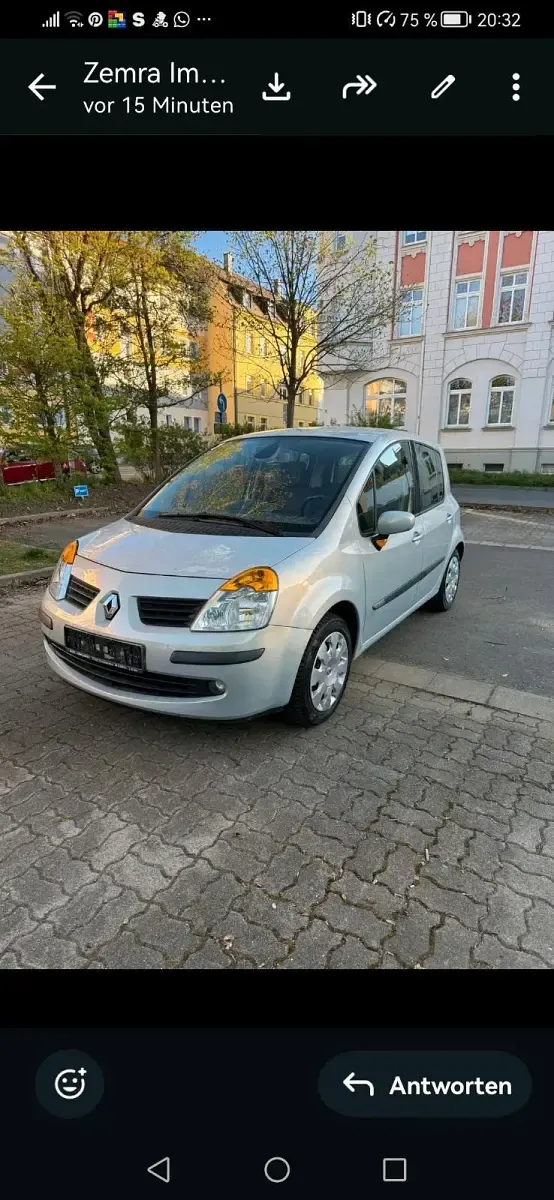 Brugt Renault Modus 90 HK (66 kW) 2005 Grå MPV