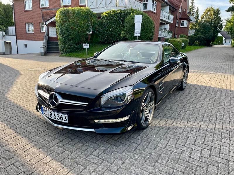 Schwarz Gebraucht 2012 Mercedes SL63 AMG AMG Cabrio | 59.999 € (Etwas zu teuer) - Bild 1/4